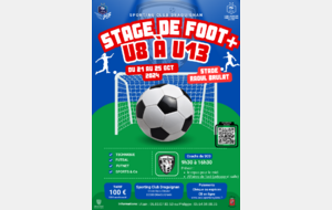 Stage Foot+ - Octobre 2024