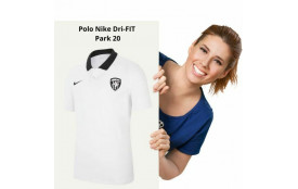 Polo Nike Dri-FIT Park 20 BLANC  -  CW6933